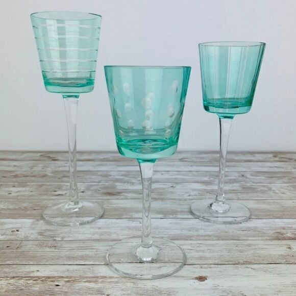 🩵PartyLite Santorini Stemmed Tealight/Votive Candle Holder Trio - Picture 5 of 12